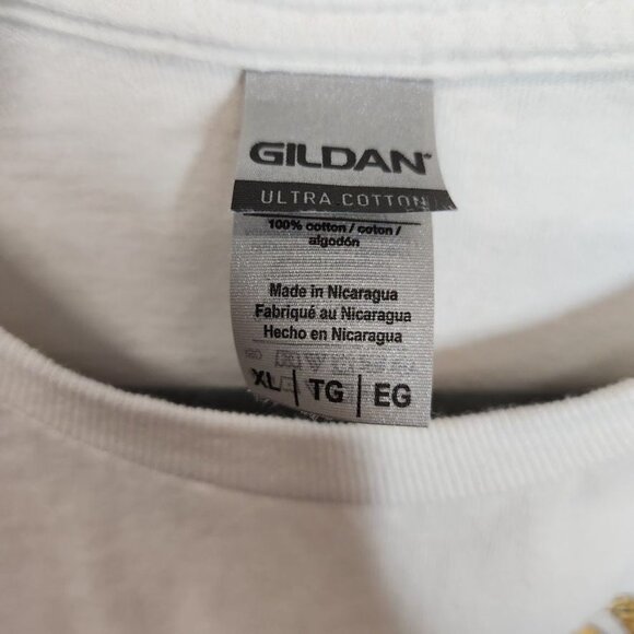 'Will You‎ Be There In The Morning' Graphic Tee in White - Size XL - Picture 4 of 5